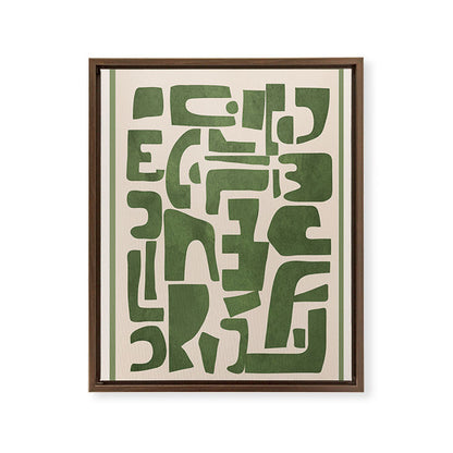 Organic Contemporary Modern Shapes 03 Framed Canvas Print Gallery Image 7