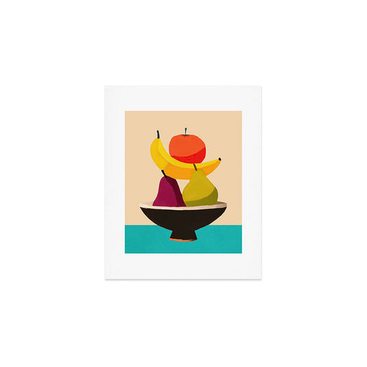 Summer Fruit Bowl Art Print Gallery Image 1