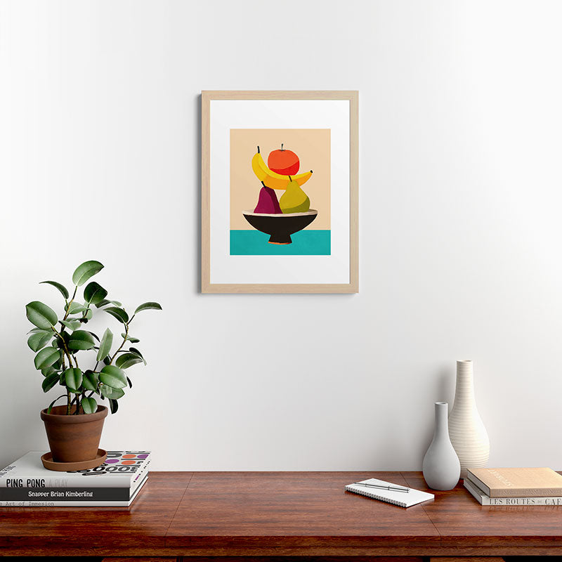 Summer Fruit Bowl Framed Art Print Gallery Image 47
