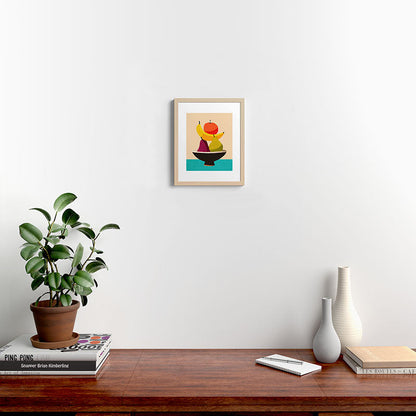 Summer Fruit Bowl Framed Art Print Gallery Image 16