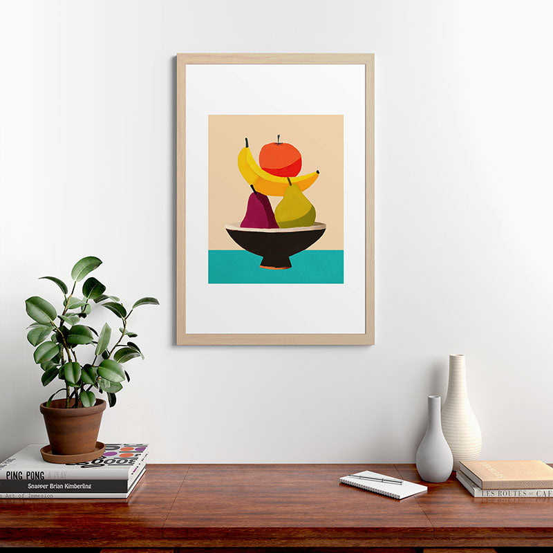 Summer Fruit Bowl Framed Art Print Gallery Image 48