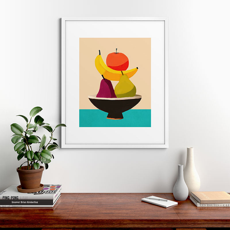 Summer Fruit Bowl Framed Art Print Gallery Image 56