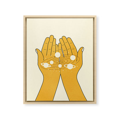 Universe in My Hands Framed Canvas Print Gallery Image 14