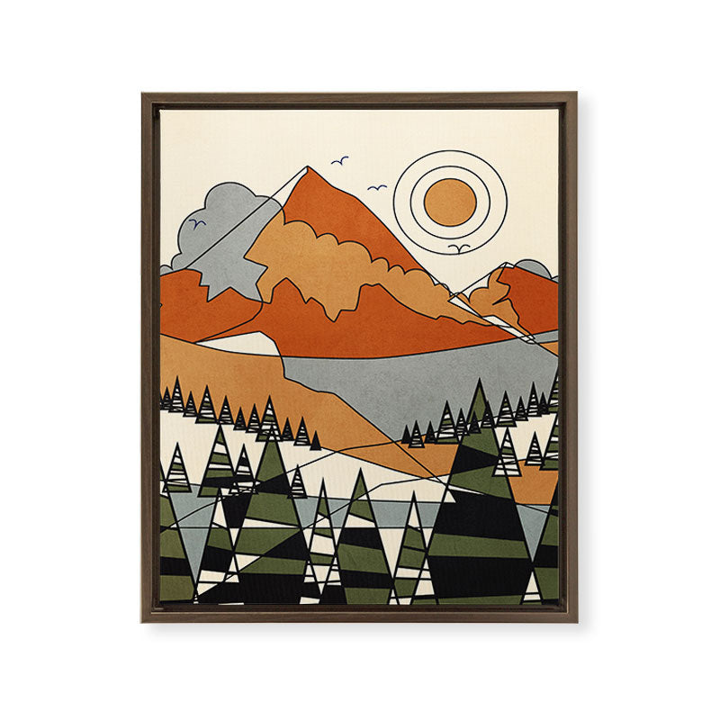 Wild Abstract Landscape 3 Framed Canvas Print Gallery Image 16