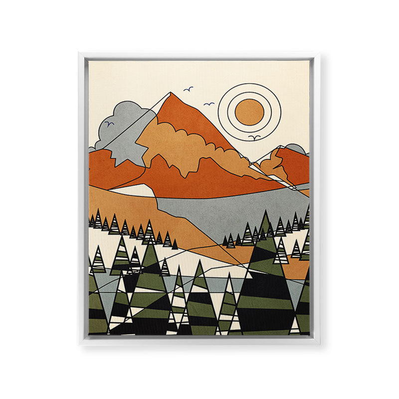 Wild Abstract Landscape 3 Framed Canvas Print Gallery Image 32