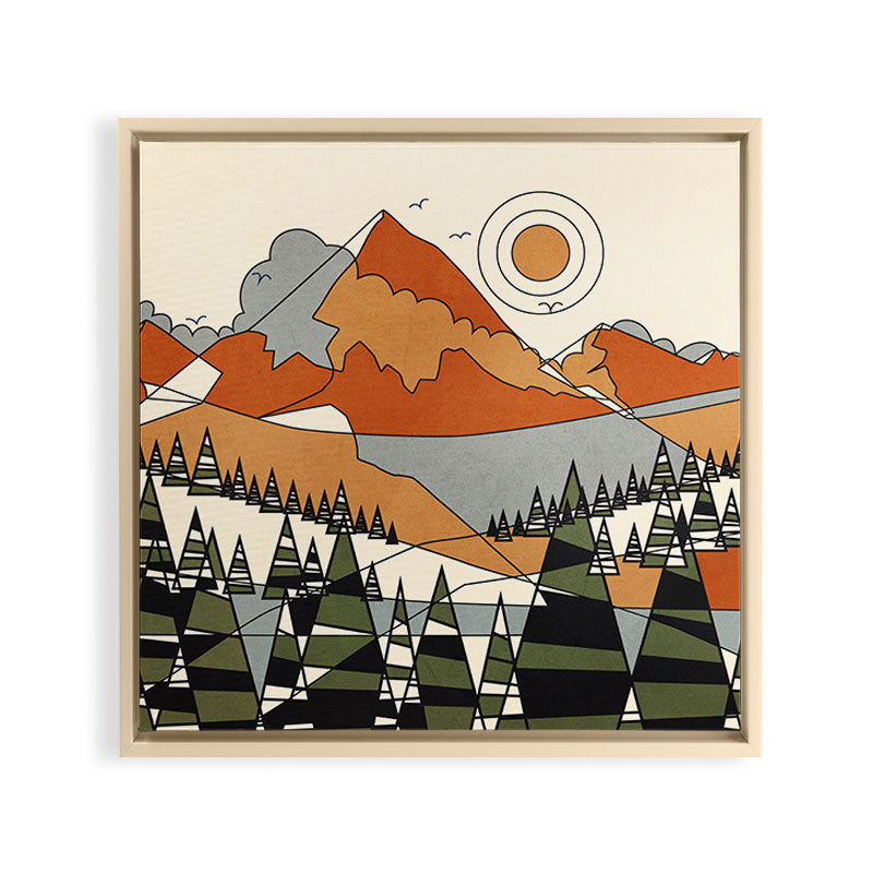 Wild Abstract Landscape 3 Framed Canvas Print Gallery Image 24