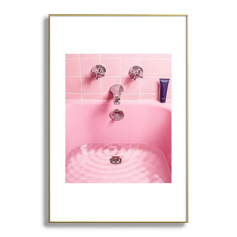 Pink Bathtub Framed Art Print Gallery Image 93