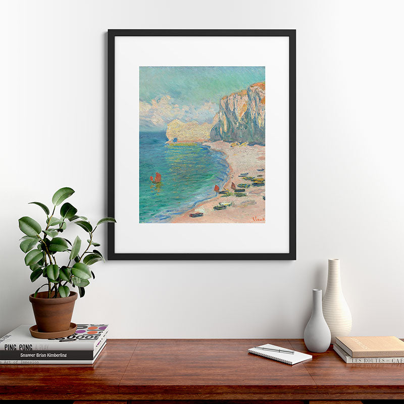 Claude Monet beach Framed Art Print Gallery Image 48