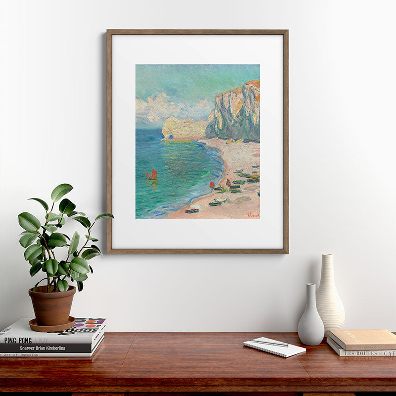 Claude Monet beach Framed Art Print Gallery Image 19