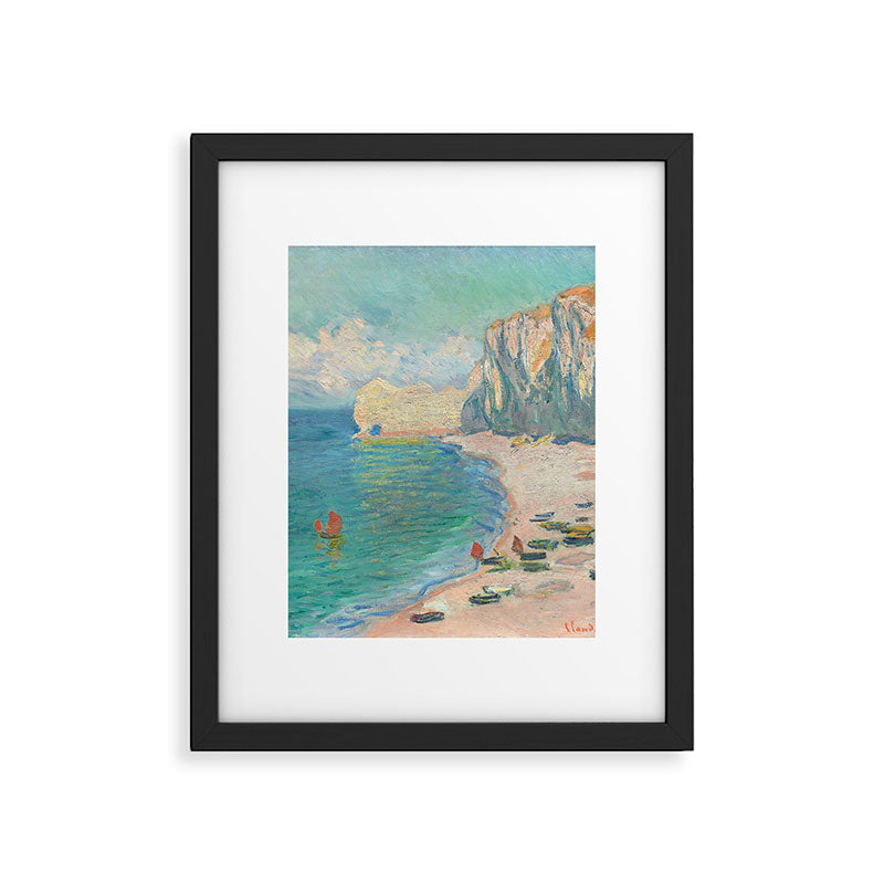 Claude Monet beach Framed Art Print Gallery Image 3