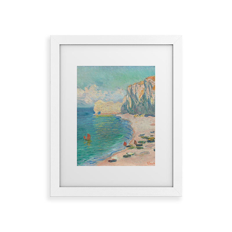 Claude Monet beach Framed Art Print Gallery Image 74