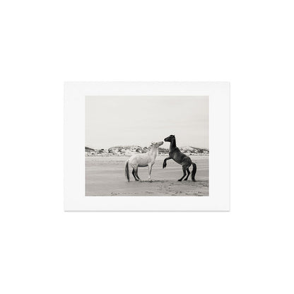 Wild Horses 4 - Black and White Art Print Gallery Image 2