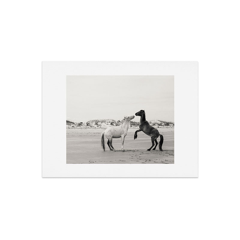 Wild Horses 4 - Black and White Art Print Gallery Image 6