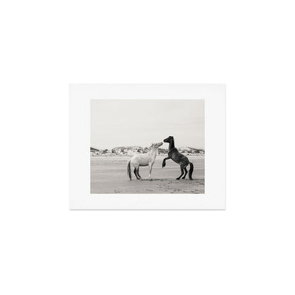 Wild Horses 4 - Black and White Art Print Gallery Image 1