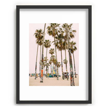 Palm Trees on Venice Beach - Los Angeles California Travel Photography Framed Art Print Gallery Image 84