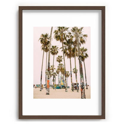 Palm Trees on Venice Beach - Los Angeles California Travel Photography Framed Art Print Gallery Image 91