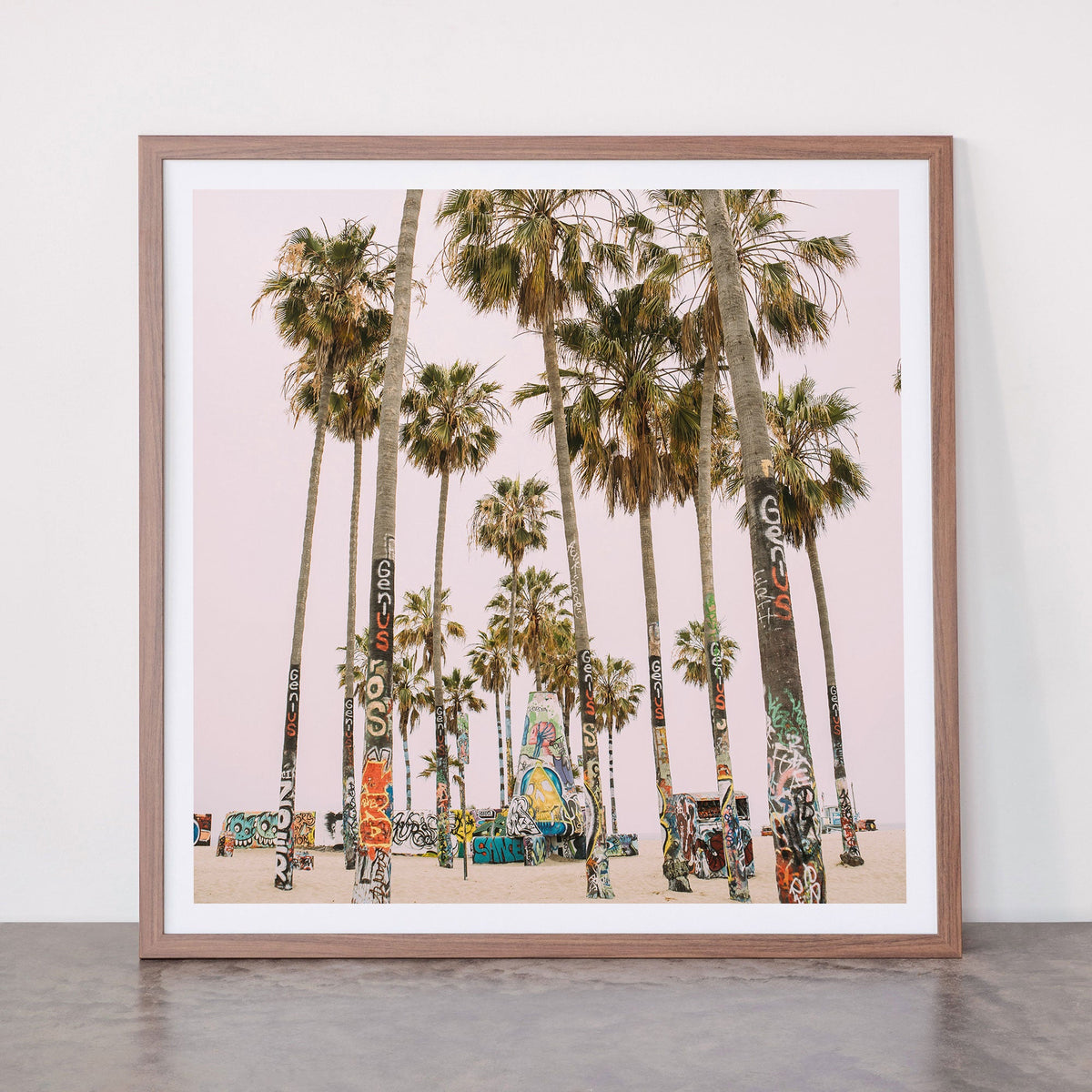 Palm Trees on Venice Beach - Los Angeles California Travel Photography Framed Art Print Gallery Image 66