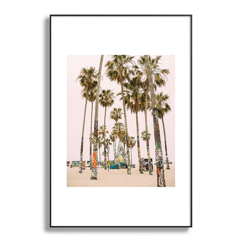 Palm Trees on Venice Beach - Los Angeles California Travel Photography Framed Art Print Gallery Image 119