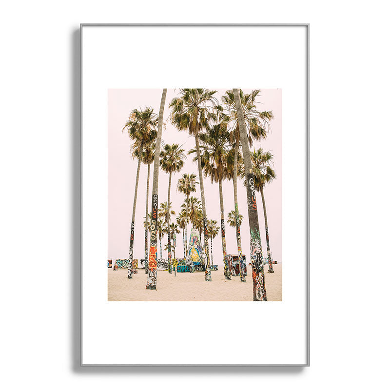 Palm Trees on Venice Beach - Los Angeles California Travel Photography Framed Art Print Gallery Image 138