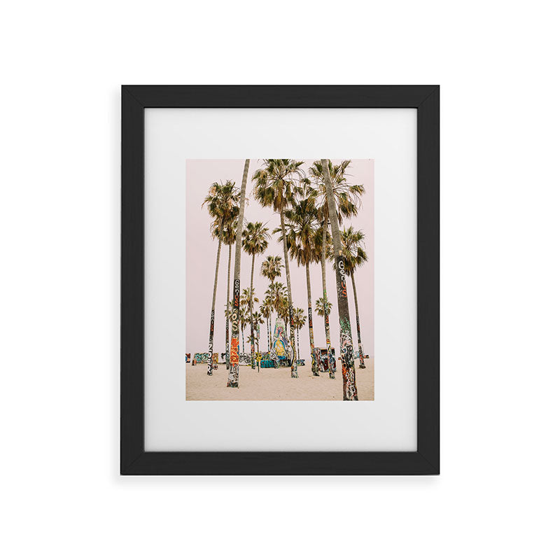 Palm Trees on Venice Beach - Los Angeles California Travel Photography Framed Art Print Gallery Image 44