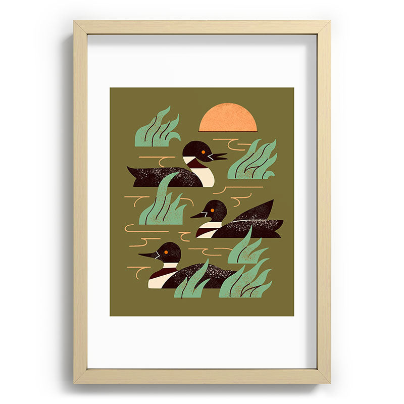 Loons At Dusk Framed Art Print Gallery Image 71