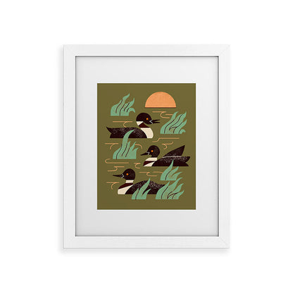 Loons At Dusk Framed Art Print Gallery Image 55
