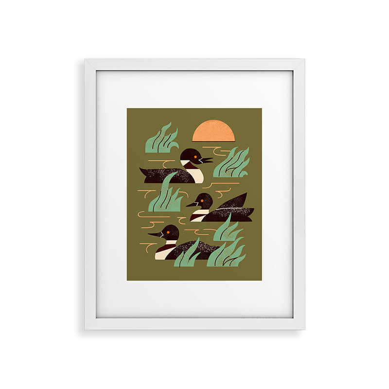 Loons At Dusk Framed Art Print Gallery Image 22