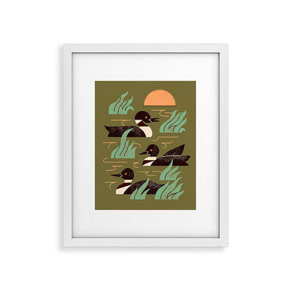 Loons At Dusk Framed Art Print Gallery Image 22