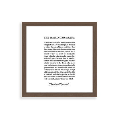 The Man In The Arena Framed Art Print Gallery Image 60
