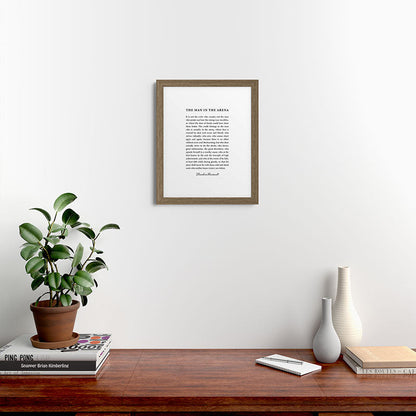 The Man In The Arena Framed Art Print Gallery Image 53