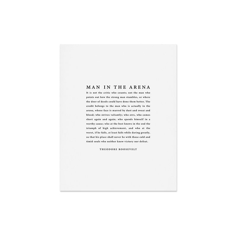 The Man In The Arena, Theodore Roosevelt Art Print Gallery Image 7