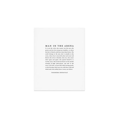 The Man In The Arena, Theodore Roosevelt Art Print Gallery Image 1