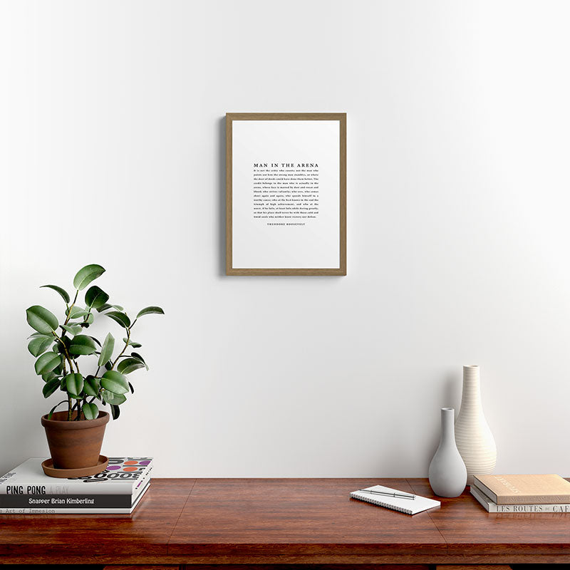 The Man In The Arena, Theodore Roosevelt Framed Art Print Gallery Image 14