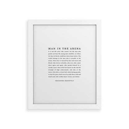 The Man In The Arena, Theodore Roosevelt Framed Art Print Gallery Image 69