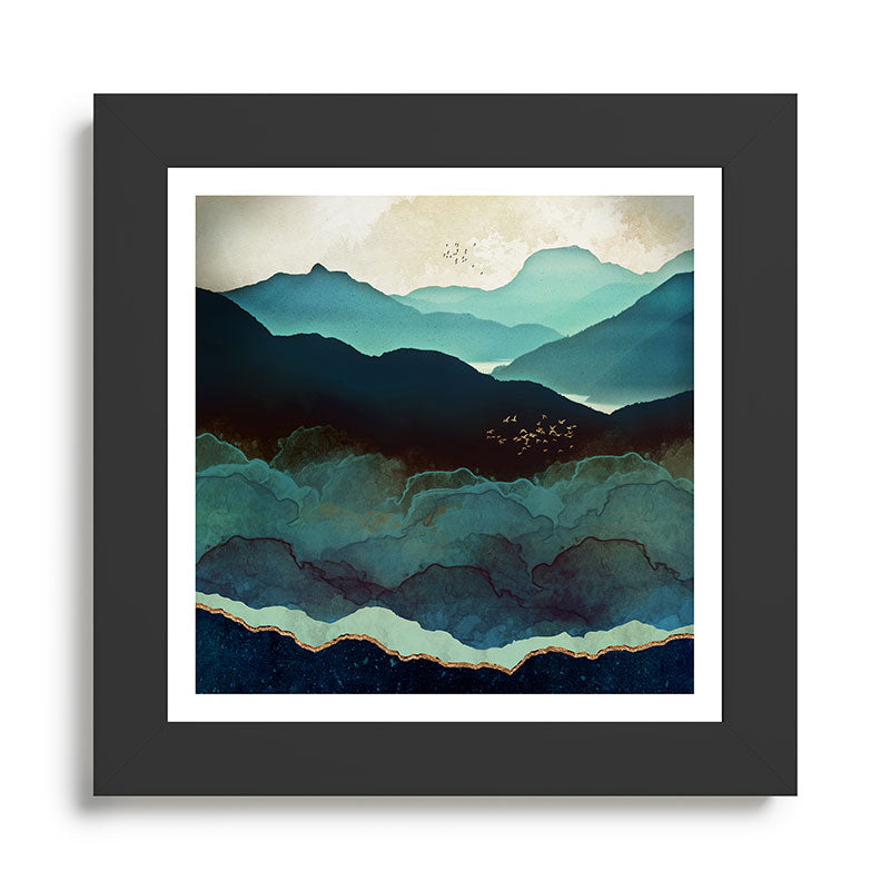Indigo Mountains Framed Art Print Gallery Image 46