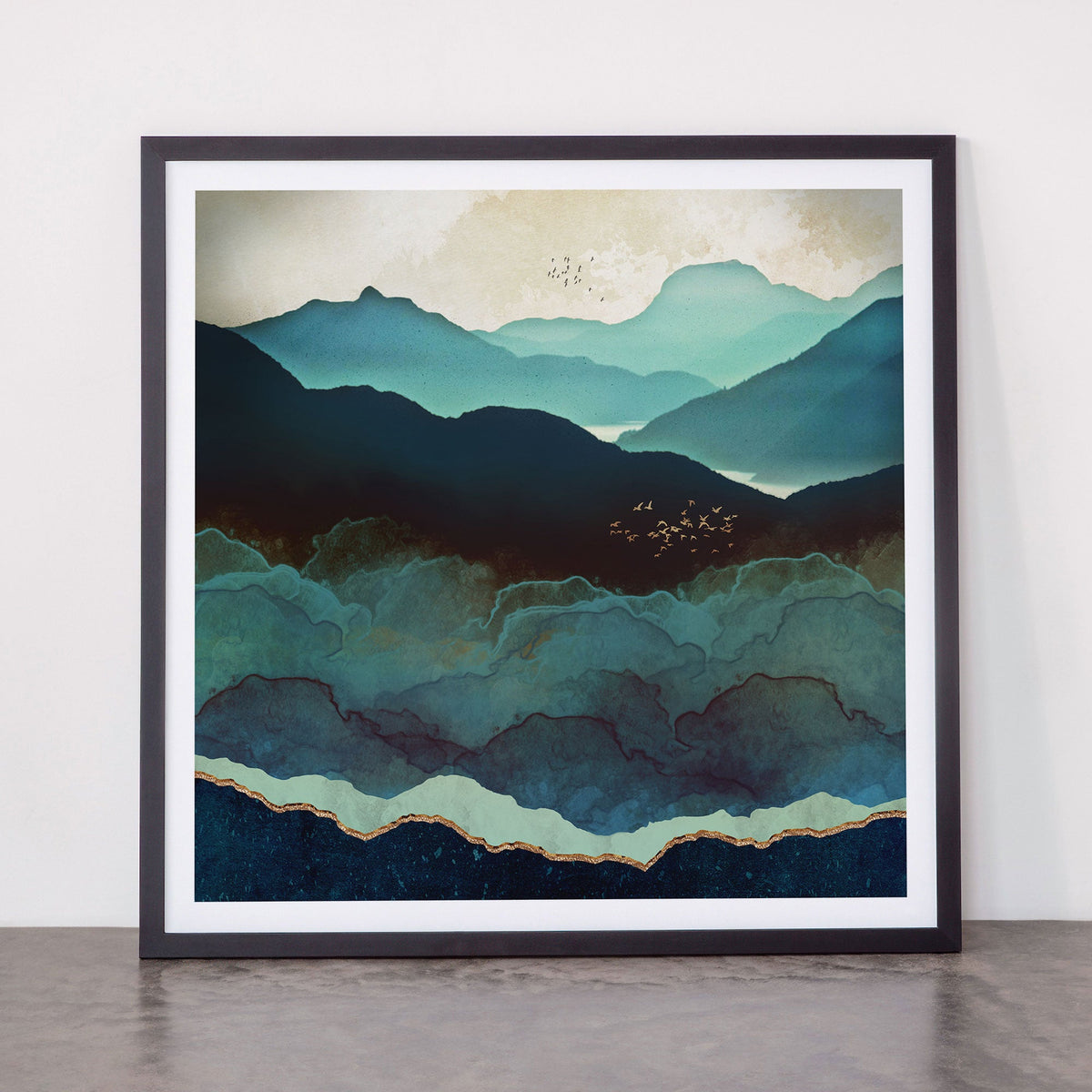 Indigo Mountains Framed Art Print Gallery Image 55