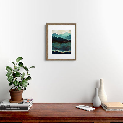 Indigo Mountains Framed Art Print Gallery Image 15