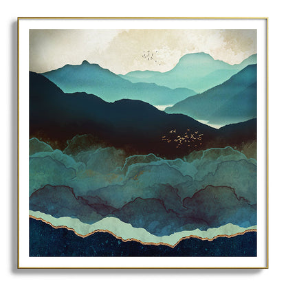 Indigo Mountains Framed Art Print Gallery Image 139
