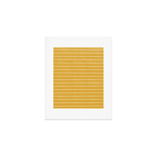 Classic Stripe (Yellow) Art Print Gallery Image 1