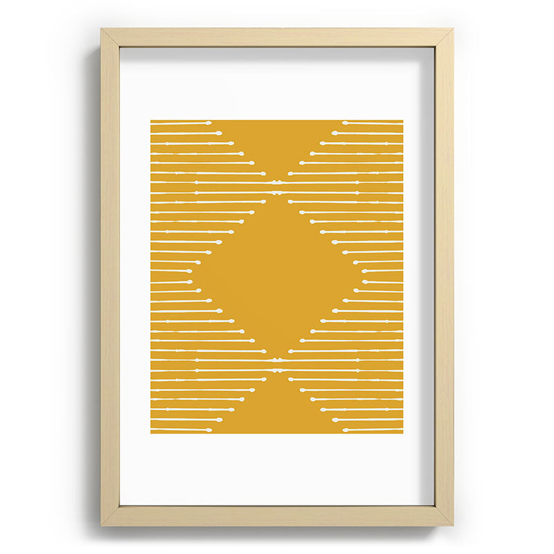 Geo (Yellow) Framed Art Print Gallery Image 42