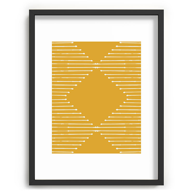 Geo (Yellow) Framed Art Print Gallery Image 35