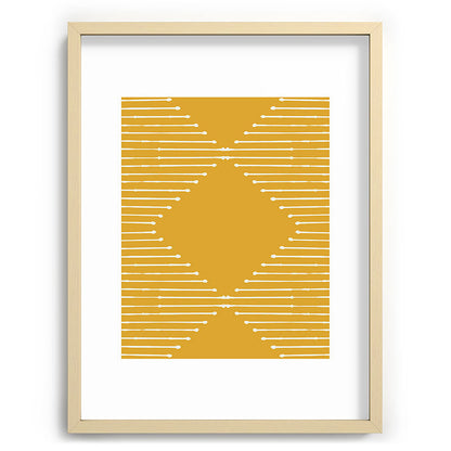 Geo (Yellow) Framed Art Print Gallery Image 43