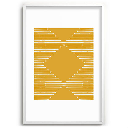Geo (Yellow) Framed Art Print Gallery Image 48