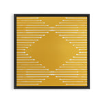 Geo (Yellow) Framed Canvas Print Gallery Image 1