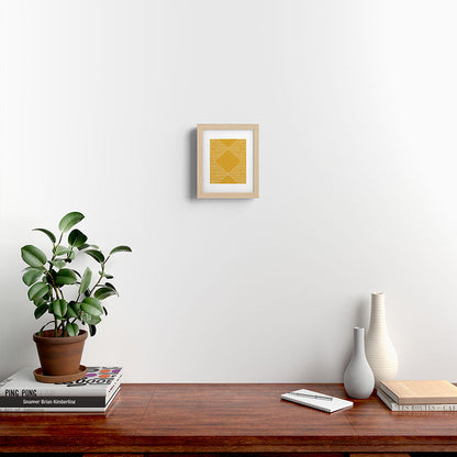 Geo (Yellow) Framed Art Print Gallery Image 9