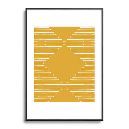 Geo (Yellow) Framed Art Print Gallery Image 50