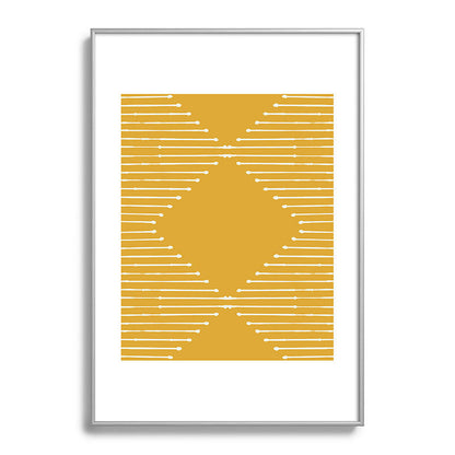 Geo (Yellow) Framed Art Print Gallery Image 58