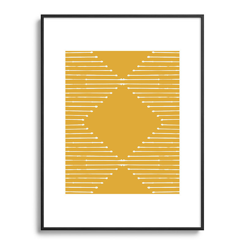 Geo (Yellow) Framed Art Print Gallery Image 51