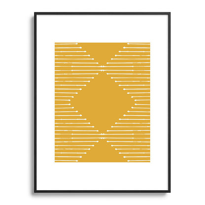 Geo (Yellow) Framed Art Print Gallery Image 51
