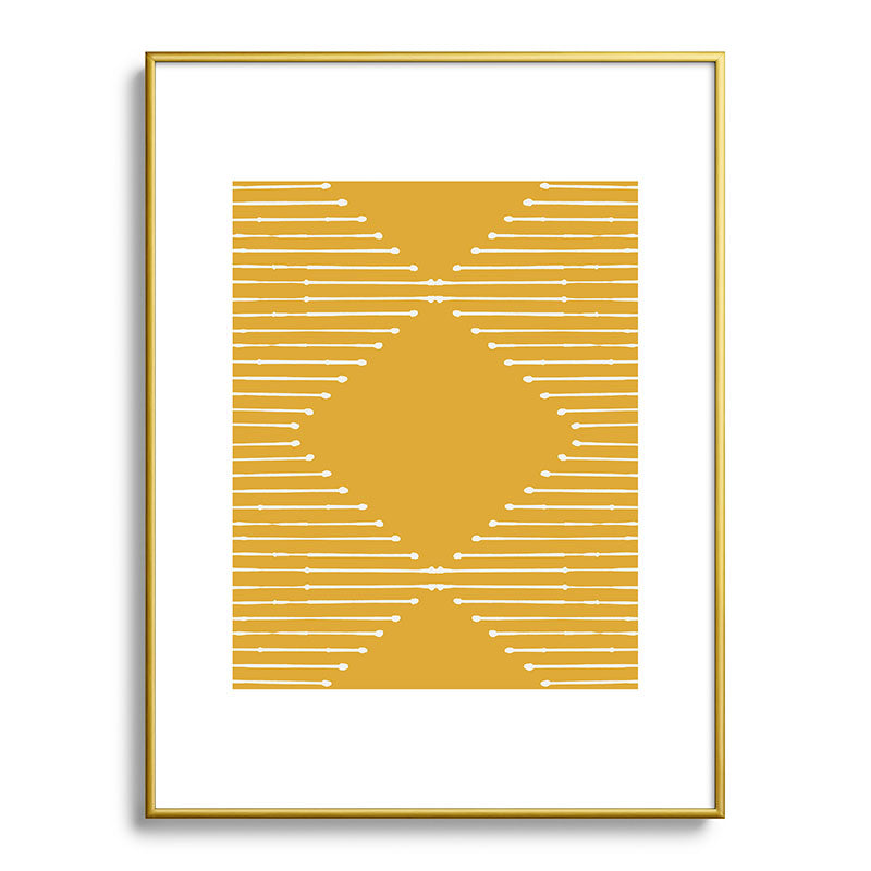 Geo (Yellow) Framed Art Print Gallery Image 55